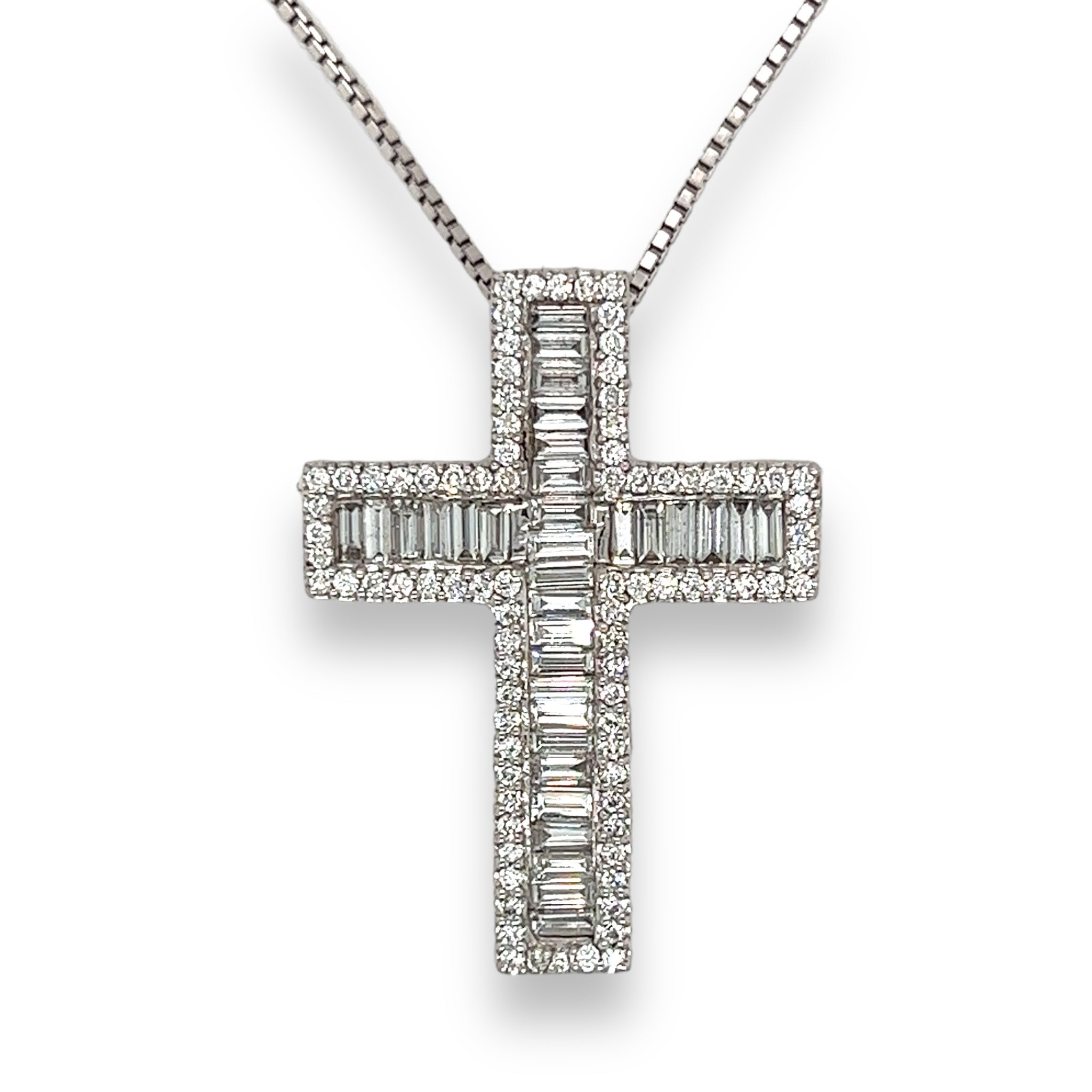 Sideways Cross Necklace by Talisa - Dainty Gold Cross Necklace